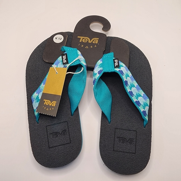Teva‎ Kids K Mush ll Rhia Aquamarine Sandals Size 12 New - Picture 1 of 4